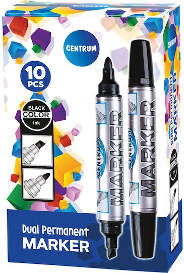 Permanent Marker Centre Black Double-headed Centre