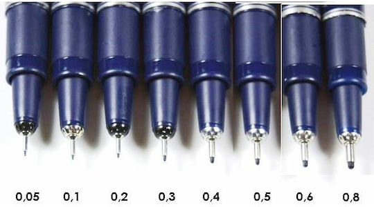 Rystor Μαρκαδόρος Σχεδίου Κόκκινο 0.5mm