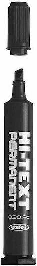 Etafelt Hi-Text Ανεξίτηλοι Μαρκαδόροι Black Σετ 12τμχ