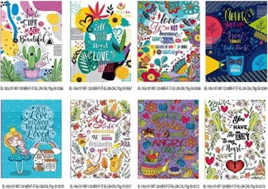 Fresh Notebook 120 Sheets A5 with Blank Pages (Μiscellaneous Designs/Colors)