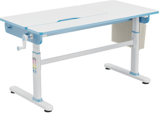 Genius Kinder Schreibtisch aus Melamin Hellblau 120x60x54-76cm
