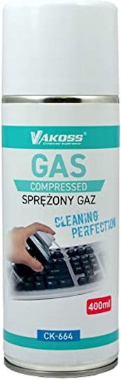 Vakoss Compressed Air 400ml Spray Συμπιεσμένου Αέρα 400ml