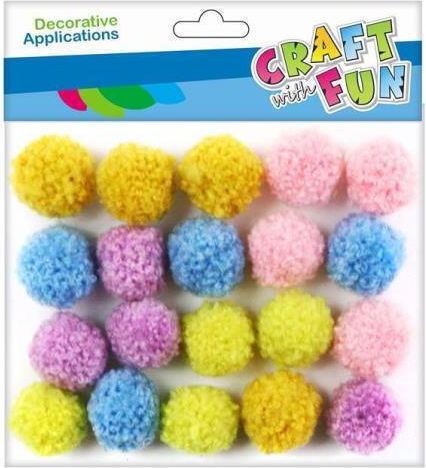 Craft with Fun Διακοσμητικό Στοιχείο για DIY Κατασκευές Πορτοκαλί 20τμχ