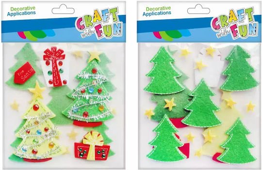 Craft with Fun Χριστουγεννιάτικο Διακοσμητικό Στοιχείο για DIY Κατασκευές 20τμχ