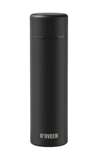 N'Oveen Bottle Thermos Stainless Steel BPA Free 380ml Black