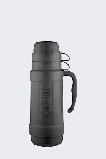 Ποτήρι Θερμός Γυάλινο 1lt Black