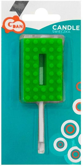 Godan Κερί Γενεθλίων Τουβλάκια Αριθμός 0 Ύψος 5.5 Cm One Size