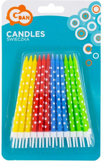 GoDan Birthday Candle Multicolored 24pcs PF-SGKO