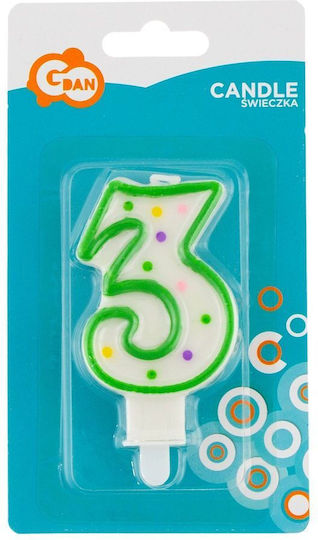 GoDan Birthday Candle Number (Μiscellaneous colours) PF-SCK3