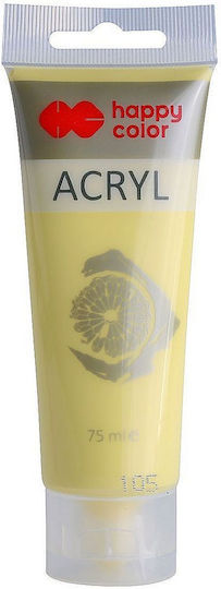 Happy Color Ακρυλικό Χρώμα Ζωγραφικής Pastel Yellow 75ml