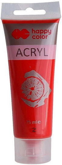 Happy Color Ακρυλικό Χρώμα Ζωγραφικής Red 75ml
