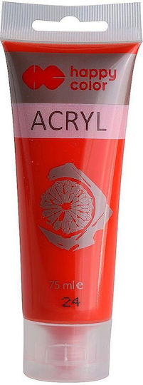 Happy Color Ακρυλικό Χρώμα Ζωγραφικής Κόκκινο 75ml