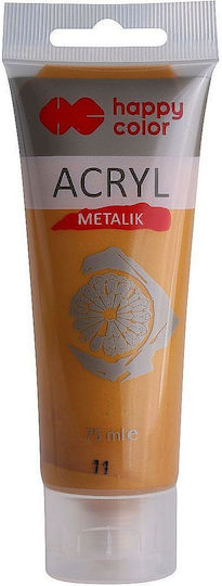 Happy Color Ακρυλικό Χρώμα Ζωγραφικής Gold (7370 0075-11) 75ml