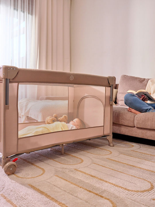Lionelo Ellen Playpen 2 Levels with Mattress Green