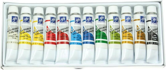 Titanum Titanum Aquarelle Mehrfarbiges Pinselset 12 Farben 12ml