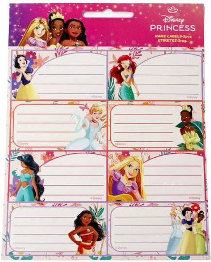 Gim Princess Notebook Labels 16 Pieces