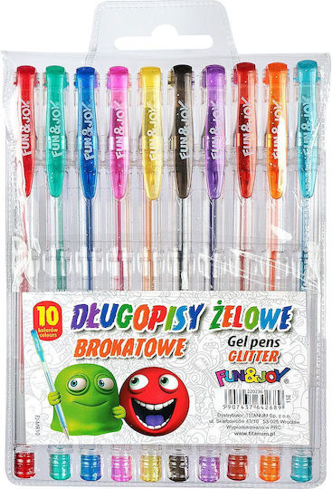 Glitter Gel Pen 10 Farben Fun&joy