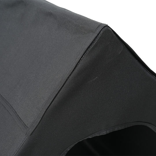 Dog House Black Polyester Steel