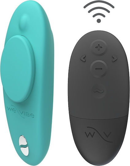 We-Vibe Moxie+ Mini Δονητής για Ζευγάρια με Απομακρυσμένο Έλεγχο 8.4cm Τιρκουάζ