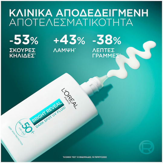 L'oreal Paris Promo Bright Reveal Niacinaminde Dark Spot Serum Ενυδατικός Ορός Προσώπου Κατά Κηλίδων 30ml & Dark Spot Uv Fluid Spf50+ 50ml