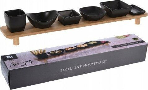 JK Home Decoration Κεραμική Ορντεβιέρα 6 Θέσεων με Βάση Μαύρη JK Home Decoration Κεραμική Ορντεβιέρα 6 Θέσεων με Βάση Μαύρη