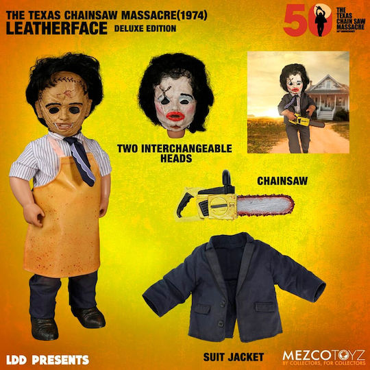 Mezco Toys Leatherface Deluxe Κουτί 26εκ.