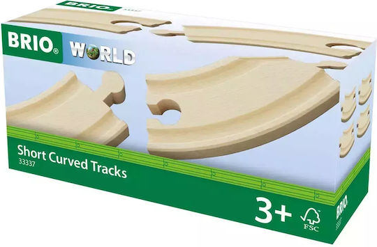 Brio Toys Short Curved Tracks Railroad Tracks