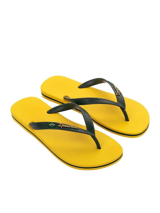 Classic Brasil I Slapi Bărbați Flip Flops Galbeni