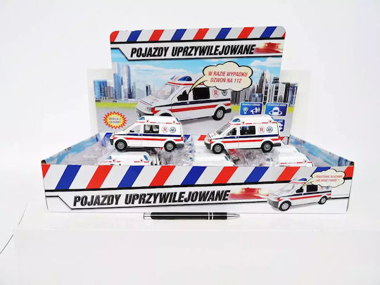 Auto Ambulance Ambulance Van With Cover 14cm P12 Hipo, Price For 1pc
