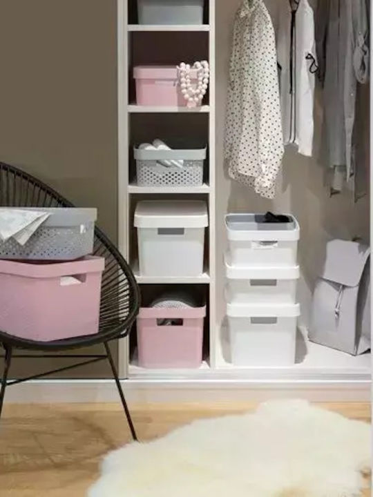 Curver Plastic Storage Box with Lid White 36x27x22cm 1pcs