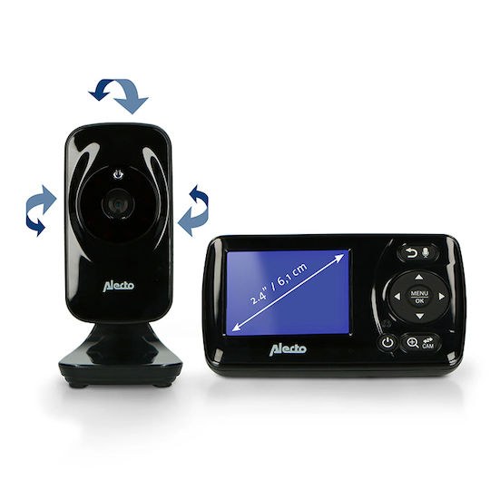 Alecto Baby Drahtlose Babyüberwachung mit Kamera & Bildschirm 2.4" & Zwei-Wege-Kommunikation