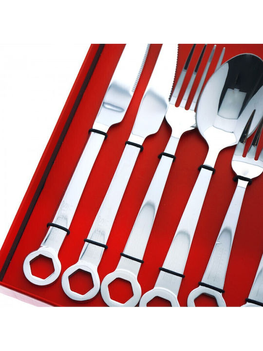 Einparts Cutlery Set Silver 6pcs
