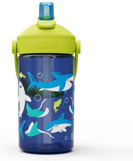 Camelbak Παιδικό Παγούρι Πλαστικό με Καλαμάκι Γαλάζιο 400ml