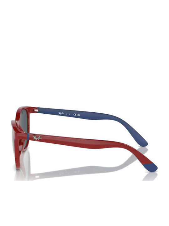 Ray Ban Sunglasses Κόκκινα with Acetate Frame & Blue Lens