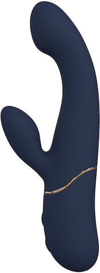 Dream Toys Goddess Collection Doppelter Vibrator mit Fernbedienung 3.4cm Blau