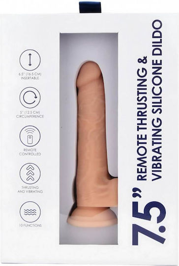 Loving Joy Realistic Vibrator cu Telecomandă 21cm Flesh
