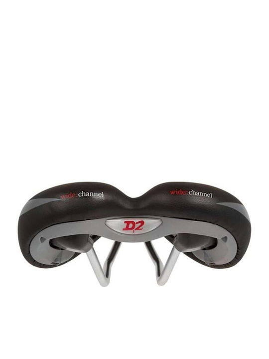 Velo Wide Channel 72209 Black Bicycle Saddle MTB