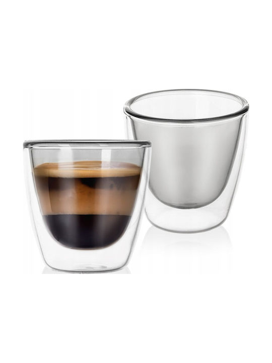 Orion Mug Plastic Transparent 90ml 2pcs