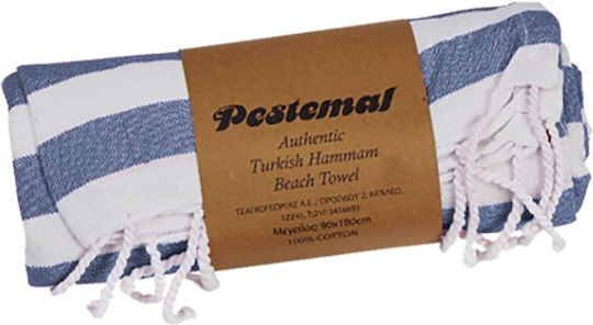 Pestemal Πετσέτα Θαλάσσης Μπλε 180x90εκ.