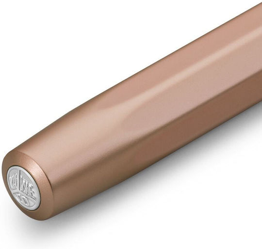 Kaweco Al Sport Πένα Γραφής Extra Broad Ροζ από Αλουμίνιο με Μπλε Μελάνι
