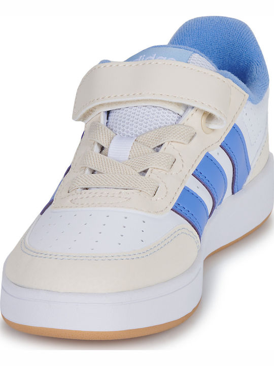 BREAKBASE Kids Sneakers with Scratch White