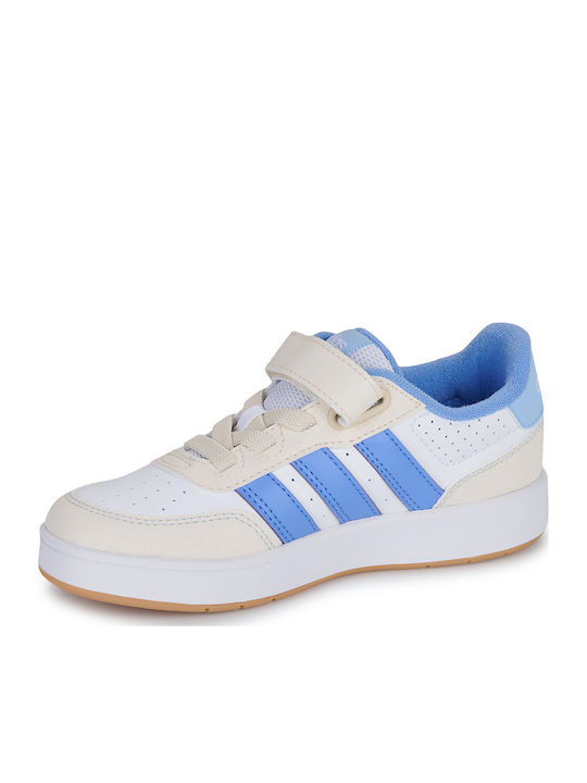 BREAKBASE Kids Sneakers with Scratch White
