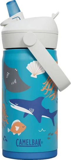 Camelbak Детски Термос от Неръждаема стомана с Сламка Черен 350ml