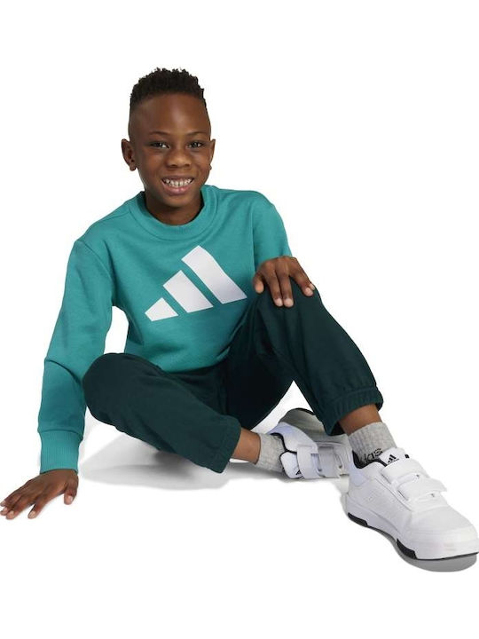 Kinder Sweatpants Set - Jogginganzug Grün 2Stück Badge Sport Logo