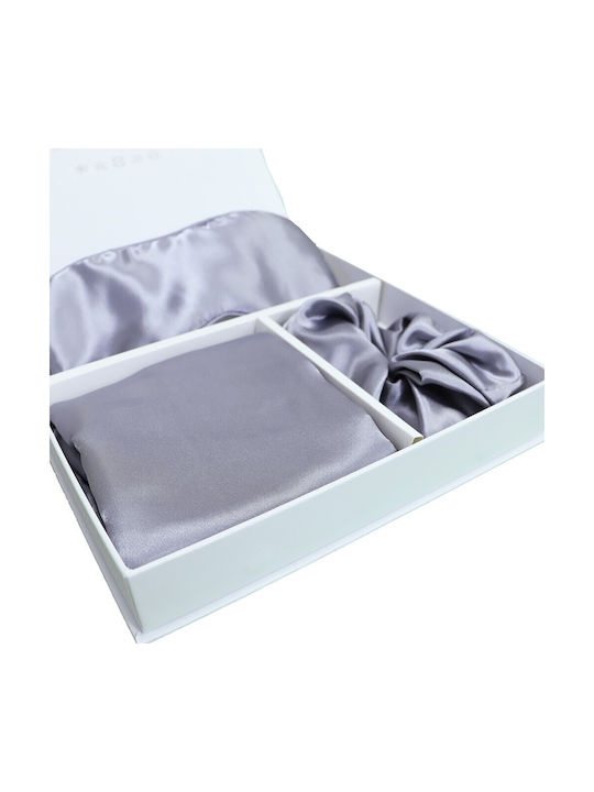 Melinen Pure Pillowcase Set with Envelope Cover Dark Grey 50x70cm.