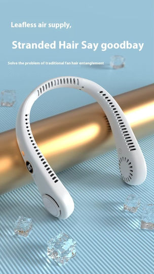 Ventilator Modern Ultra Portabil Plasare La Gât 5 Viteze Flexibil Albastru