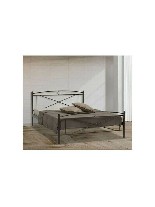 Chios Bett Doppel Metall Rostfrei Für Matratze 150x200cm