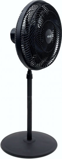 TnS Ανεμιστήρας Ορθοστάτης 90W Διαμέτρου 45.72cm Μαύρος