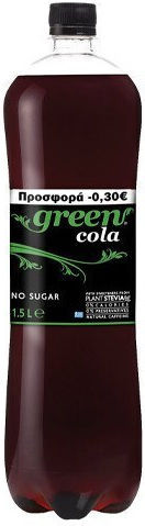Green Cola Cola με Ανθρακικό, Χωρίς Ζάχαρη 6x1500ml
