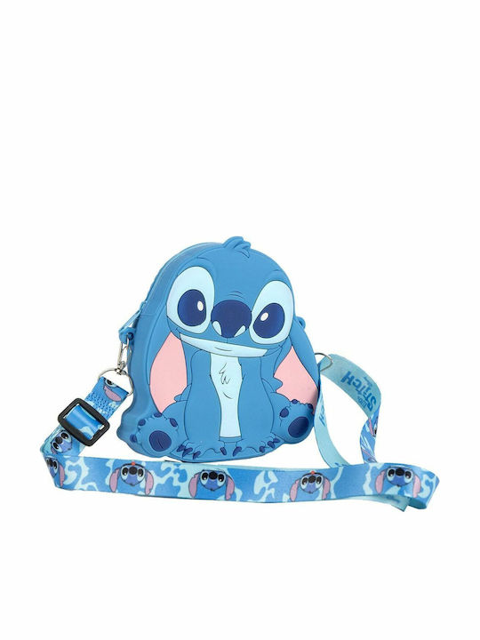 Cerda Disney Stitch Kinder Tasche Umhängetasche Blau 14x13cm Cerda Disney Stitch Kinder Tasche Umhängetasche Blau 14x13cm
